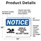 Signmission Swim At Your Own Risk We Can't Swim Sign With Symbol, 14 in W x Rectangle, Vinyl Decal OS-2PACK-NS-D-1014-L-18516 - alternate 2